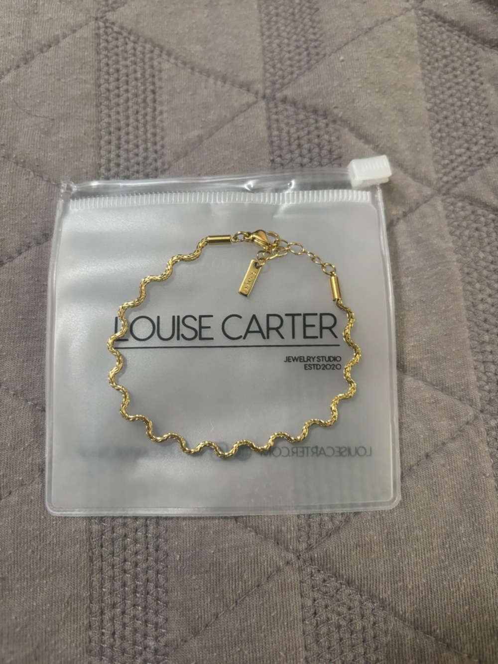 Louise Carter Gold Ripple Wave Bracelet